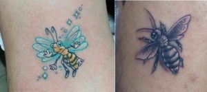 Tatuajes de insectos polinizadores