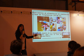 Esther Diánez, en un momento de la ponencia.